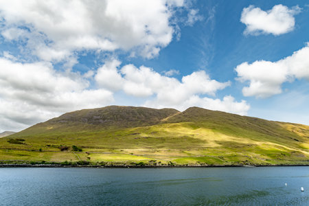 Killary Harbour or Killary fjord, a stunning fjord in the west of Ireland. North Connemara's...