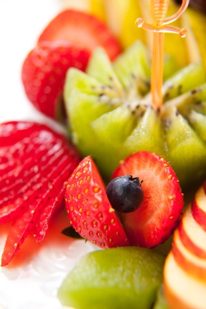 Fruits sliced, macroの写真素材
