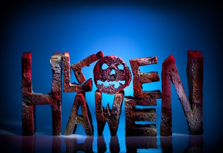 Halloween, concept, light paintingの写真素材