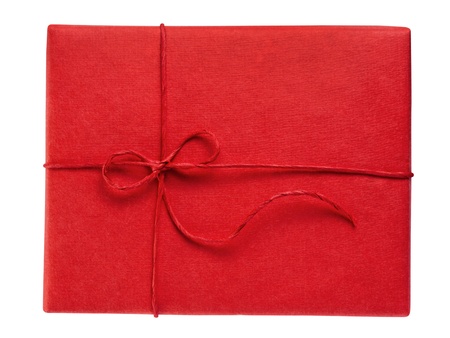 Red gift box の写真素材