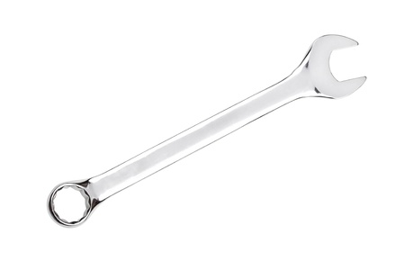 Wrench tool isolated on white background の写真素材