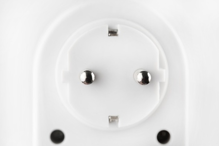 White electric plug 