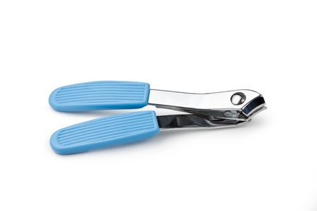 Nail clippers isolated on white backgroundの写真素材