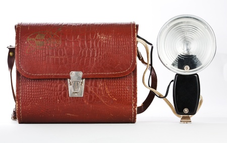 Old photo flashの写真素材