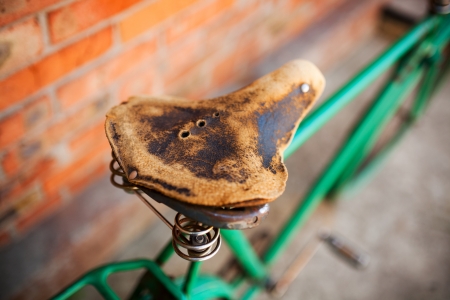 Old retro bicycleの写真素材