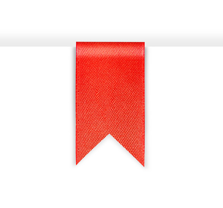 Red bookmark ribbonの写真素材