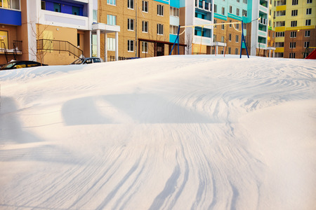 Winter cityの写真素材