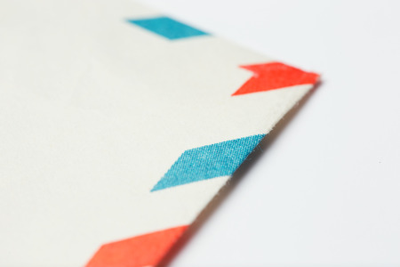 Close up of a paper empty envelopeの写真素材