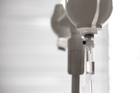 Medical drop counter close up photo, medical aid conceptの写真素材