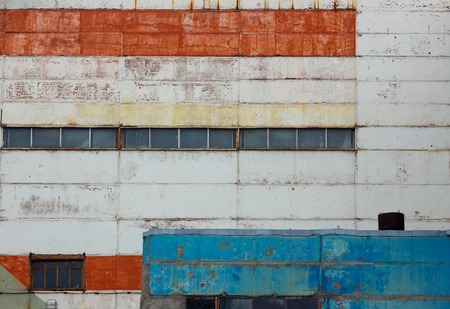 Photo of factory or warehouse building wallの写真素材