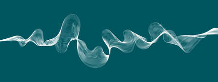 abstract wavy lines modern vector backgroundのイラスト素材