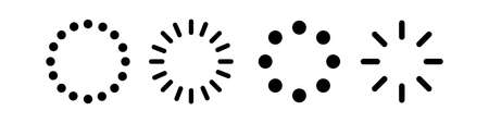 Set of loading icons. Load. Load bar icons.のイラスト素材