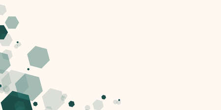 Abstract pattern of hexagons on light background. Modern abstract technology Illustration.