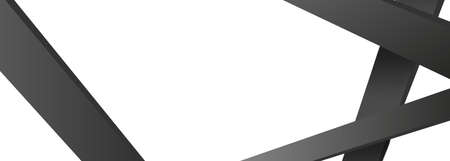 Diagonal black dynamic stripes on white background. Modern abstract 3d render background with lines...