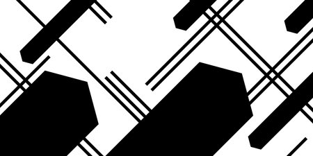 Abstract black geometric diagonal shapes. Modern vector background.