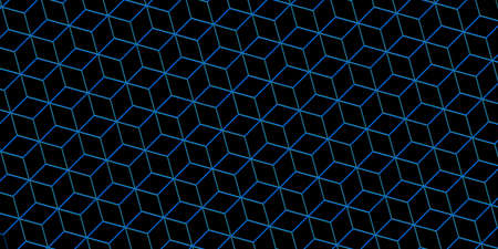 Hexagonal cube pattern. Modern vector background.のイラスト素材