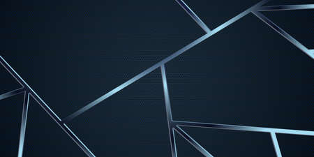Dark blue and chrome lines background. Mosaic backdrop. Modern abstract vector texture. EPS 10のイラスト素材