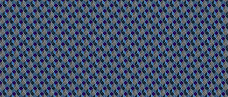 Dark gray and blue geometric grid background. Pattern with squares. Modern dark abstract vector...