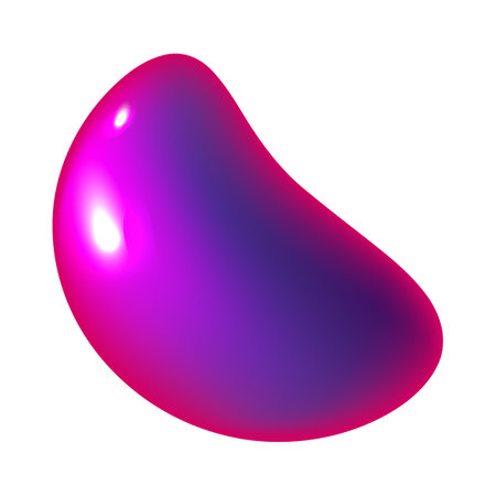 Bright purple liquid shape, sphere or icon vector isolated on white background eps 10のイラスト素材