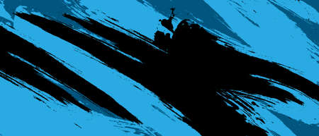 Abstract blue with black grunge vector background.