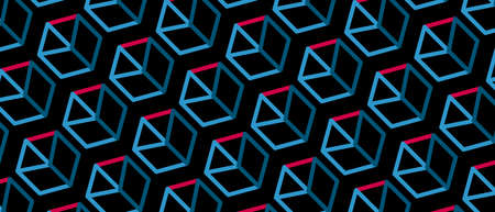 Stylish structure hexagonal line geometric pattern vector background