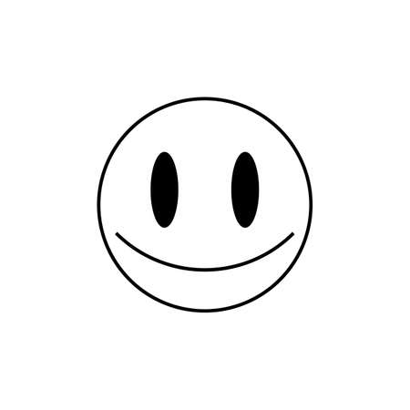 Cool rave smiley icon. Flat style emoji illustration isolated on white background. Vector EPS 10のイラスト素材