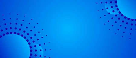Minimal business background with circles, halftone and copy space for text. Modern abstract vector banner or backdrop.のイラスト素材