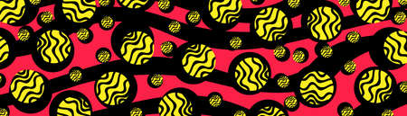 Background with abstract pattern of circles vector illustration
