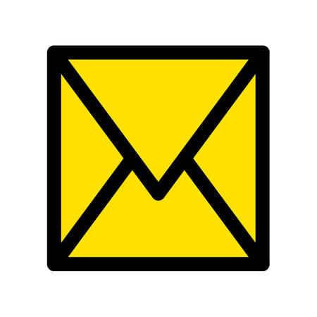 message icon. Envelope pictogram illustration. Vector isolated on white background.のイラスト素材