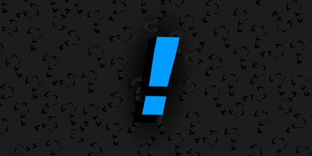 solution concept. Abstract background with question mark and exclamation mark. modern vector...