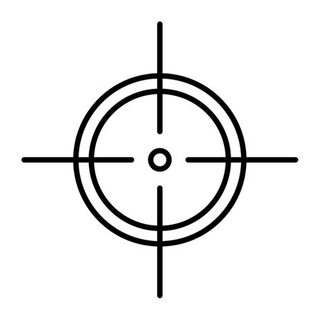 Target and aim icon. game sign. focus symbol. Vector isolated on white background.のイラスト素材