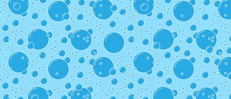 Soap bubbles pattern background. Sea abstract backdrop. Flat wallpaper illustration. Vector EPS 10のイラスト素材