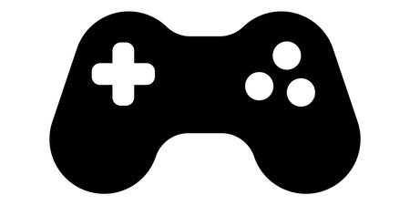 Game console icon, sign, symbol. Vector isolated on white background.のイラスト素材