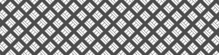 Dark black geometric grid background. Modern abstract vector texture with lines.のイラスト素材
