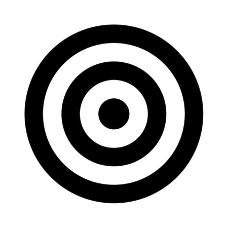 Archery, shooting target icon. goal sign. Target vector illustration isolated on white backgroundのイラスト素材