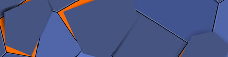 Abstract blue splinter background. Modern horizontal mosaic backdrop with polygons. vector texture.