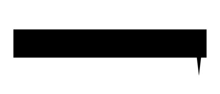 Empty comic speech bubble icon. Black speech bubble icon. Vintage design, pop art style. Vector illustration isolated on white background.のイラスト素材