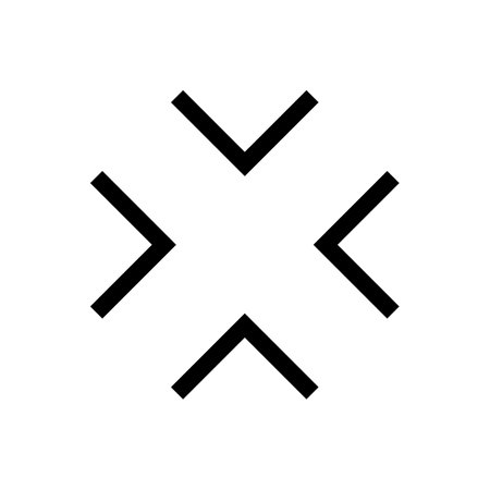 Full screen icon. Arrow mark icon. Vector isolated on white background.のイラスト素材