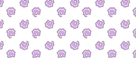 Swirls in cartoon comic style. Twisted goth pattern background. Goth abstract vector texture.のイラスト素材