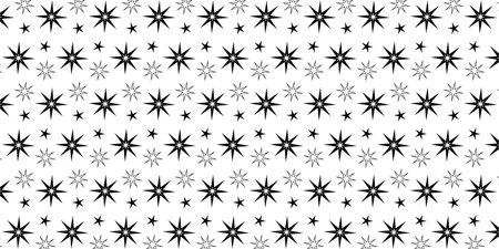 Abstract stars pattern on backdrop. Geometric shapes background. modern vector texture.のイラスト素材