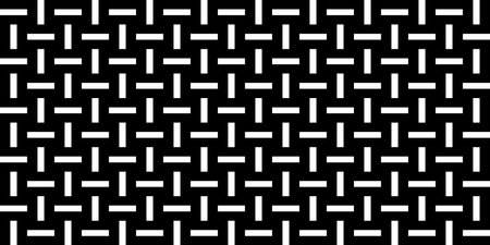 Black and white geometric wicker ornament. Abstract wicker background. Modern stylish abstract texture.のイラスト素材
