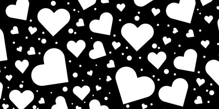 Cute heart background. Symbol of love, care and happiness. Decorations for Valentine's day. Vector illustration EPS 10のイラスト素材