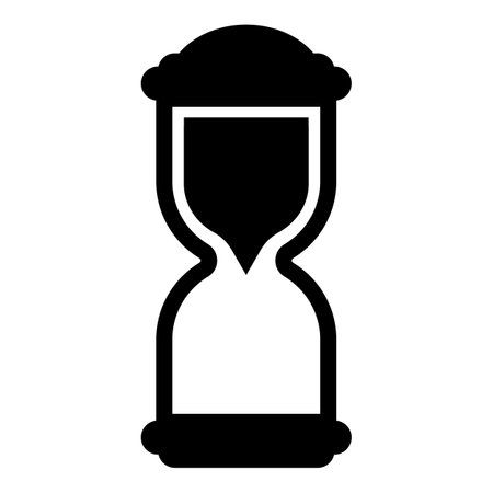 Hourglass icon. Sandglass symbol. Vector illustration isolated on white background.のイラスト素材