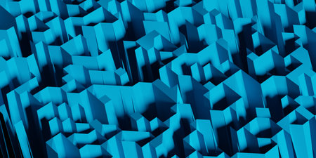 Abstract 3D Render. Modern background design with geometric shapes.