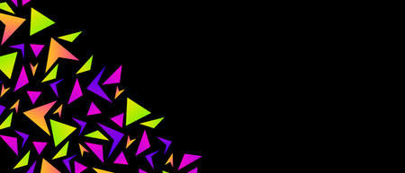 Background with multicolor geometric shapes. Different shapes pattern modern abstract vector background.のイラスト素材