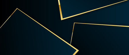 Dark blue and gold mosaic background. Brochure with sharp pattern fragments. Modern dark abstract polygonal vector texture.のイラスト素材