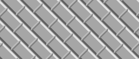Gray brick wall pattern for kitchen and bathroom. Modern backdrop. Gray cover vector background.のイラスト素材