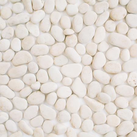 Neutral pattern of beige stones. Flat lay, top viewの写真素材