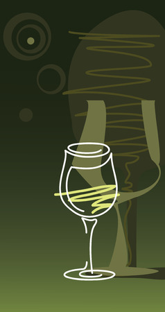 wine glassのイラスト素材