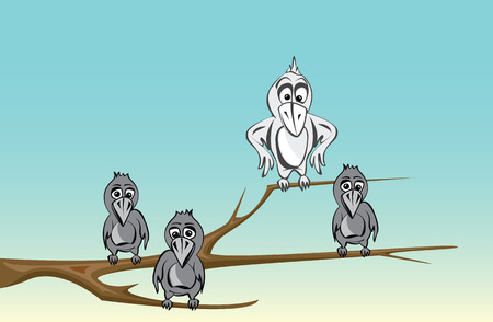 crowsのイラスト素材